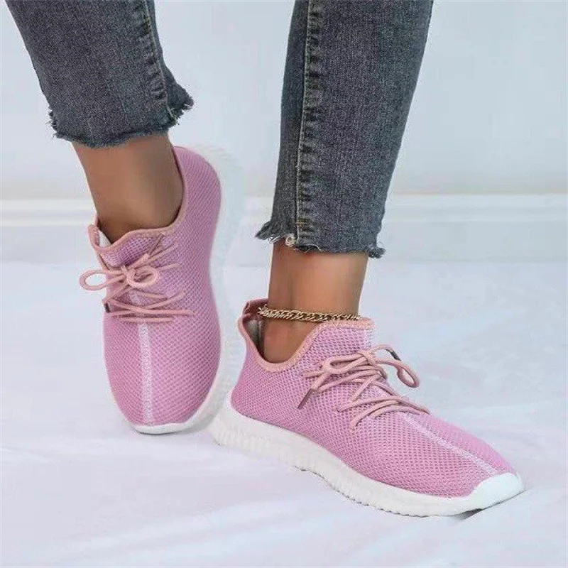 New Women's Sneakers Summer 2024 Plus Size 35-43 Mesh Women Shoes Casual Sports Shoes Light Soft Comfortable Zapatillas Mujer