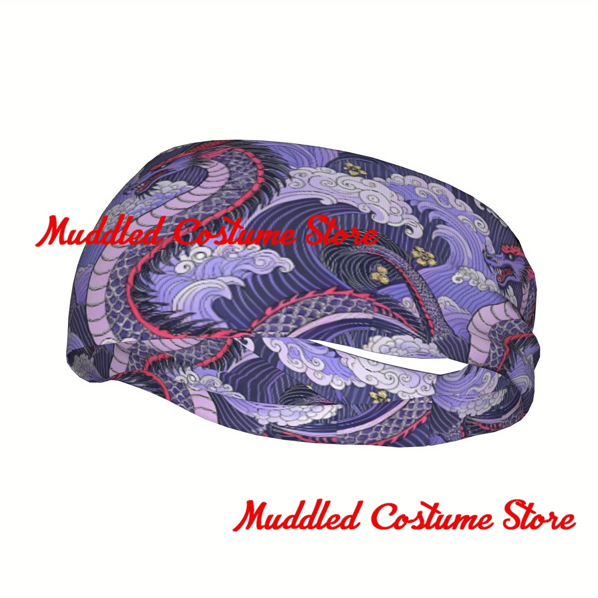 

Dragon Headband Sports Yoga Fitness Stretch Sweatband Hair Band Elasticity Headband