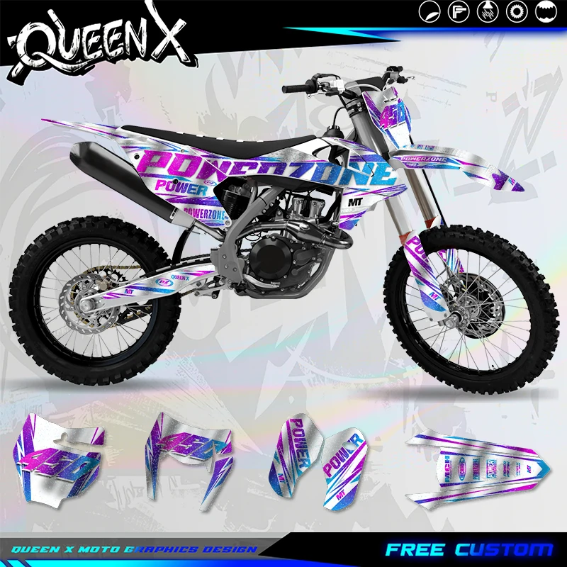 QUEEN X MOTO For KTM SX SXF 2016 2017 2018 EXC XCW 2017 2018 2019 Custom Team Motorcycle Graphics Decal Stickers Kits