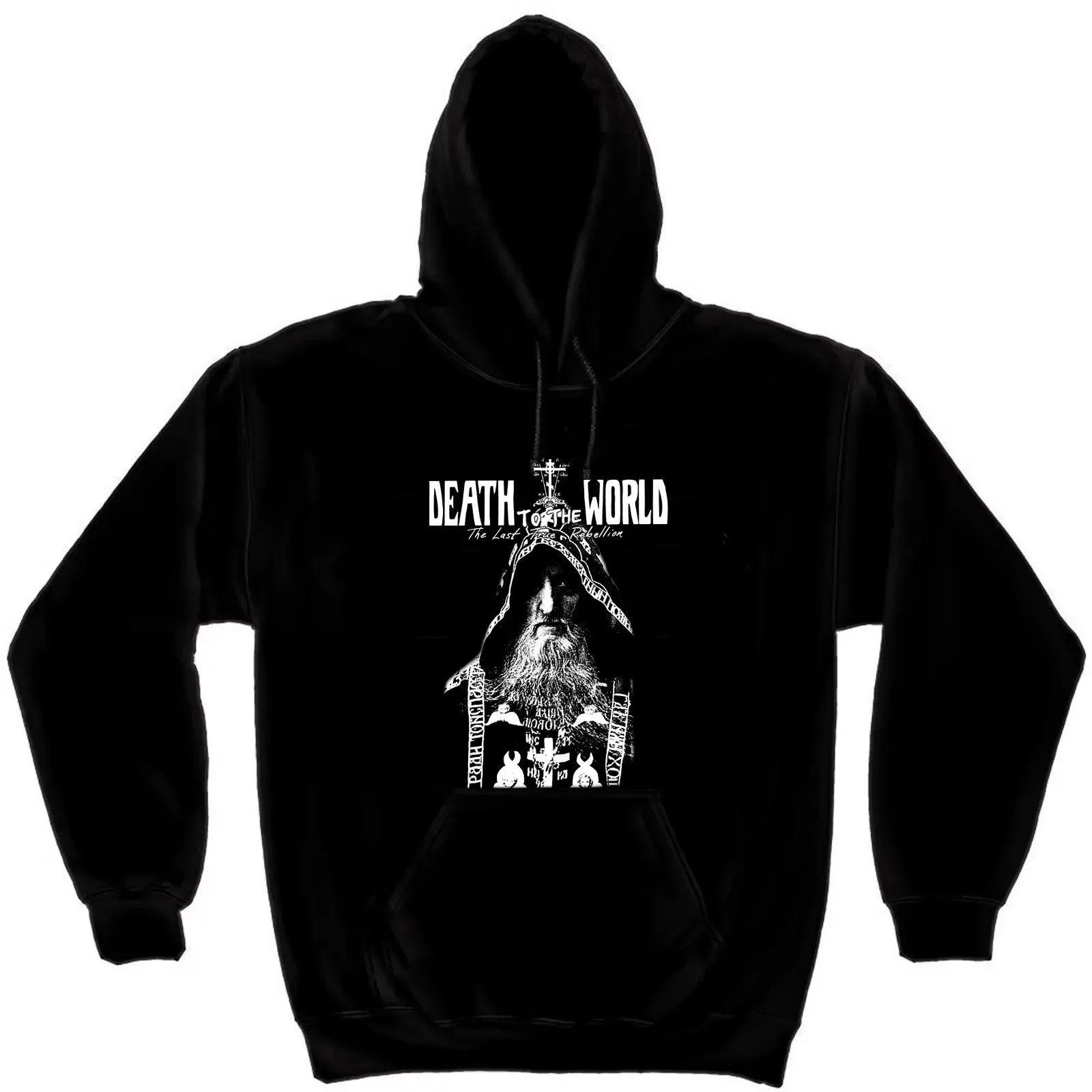 

Death To The World | Retro Russian Orthodox Monk Orthodoxy Pullover Hoodie Comfortable Cotton Casual Mens Sweatshirts Streetwear