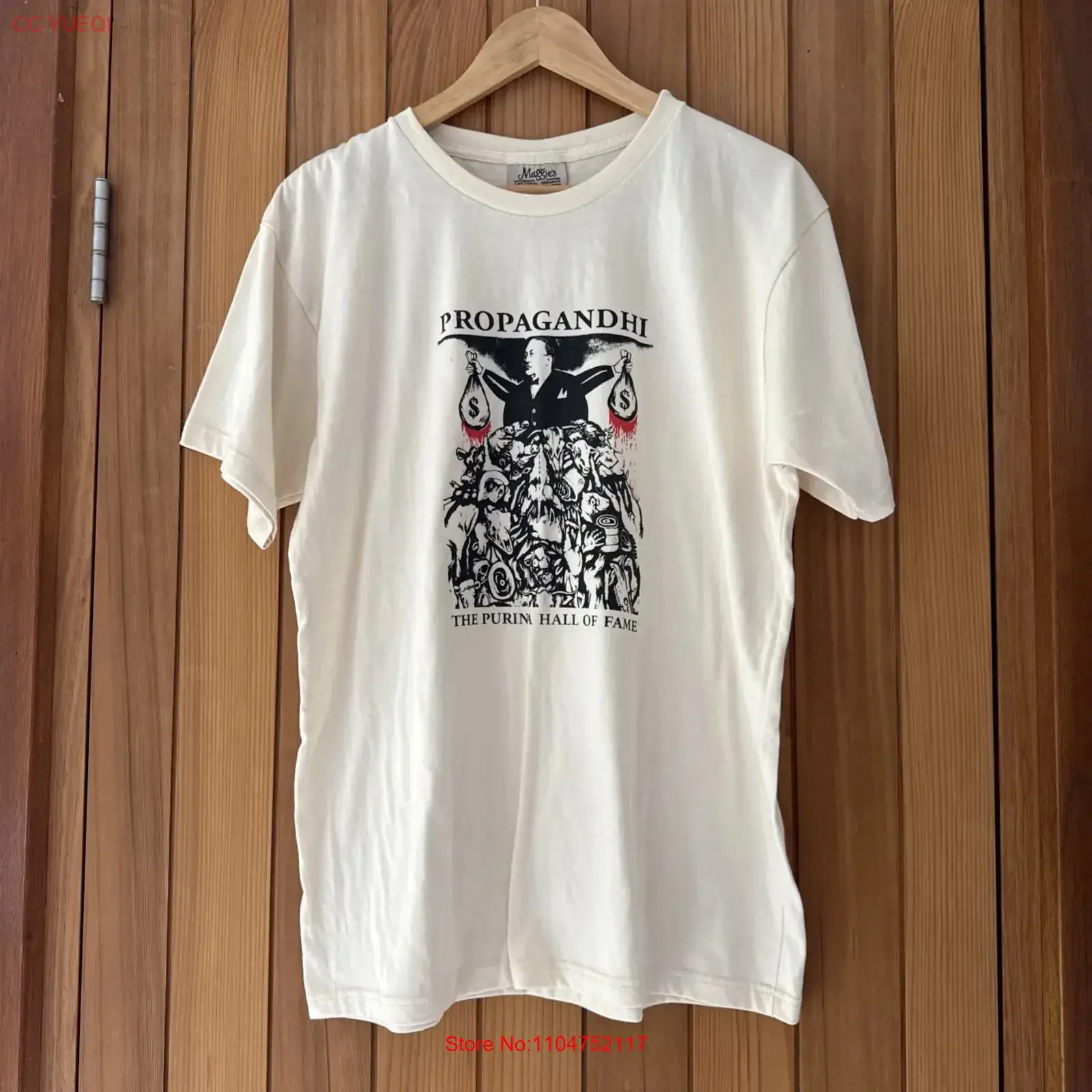 Camiseta Propagandhi The PURINA Hall Of Fame Vintage Punk Band, talla mediana, estilo vintage, lavada, elegante, elástica, unisex, para hombre