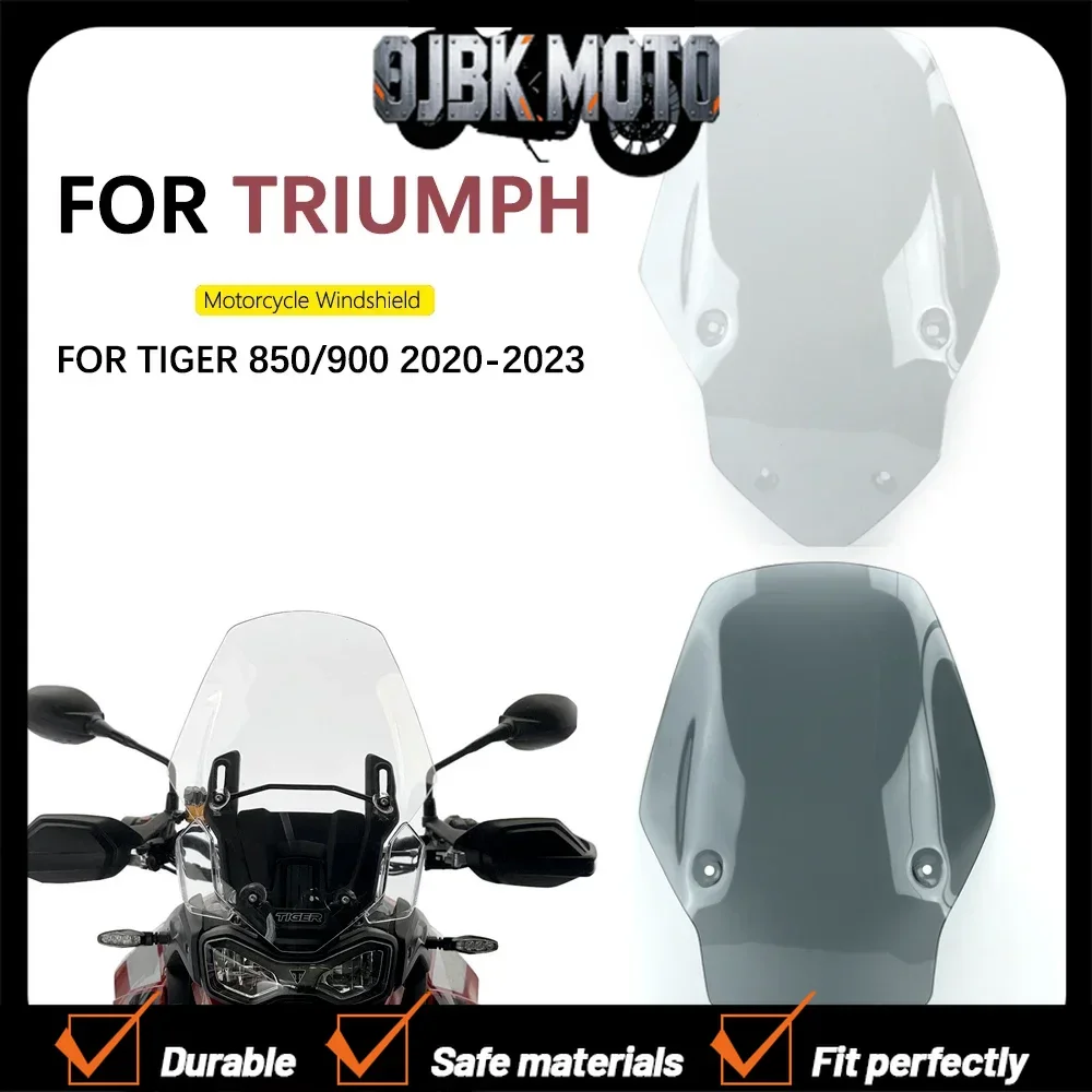 For 2020-23Triumph Tiger850 Tiger900 NEW Windshield Screen Protector Parts Increase deflector Chest-protecting sun visor