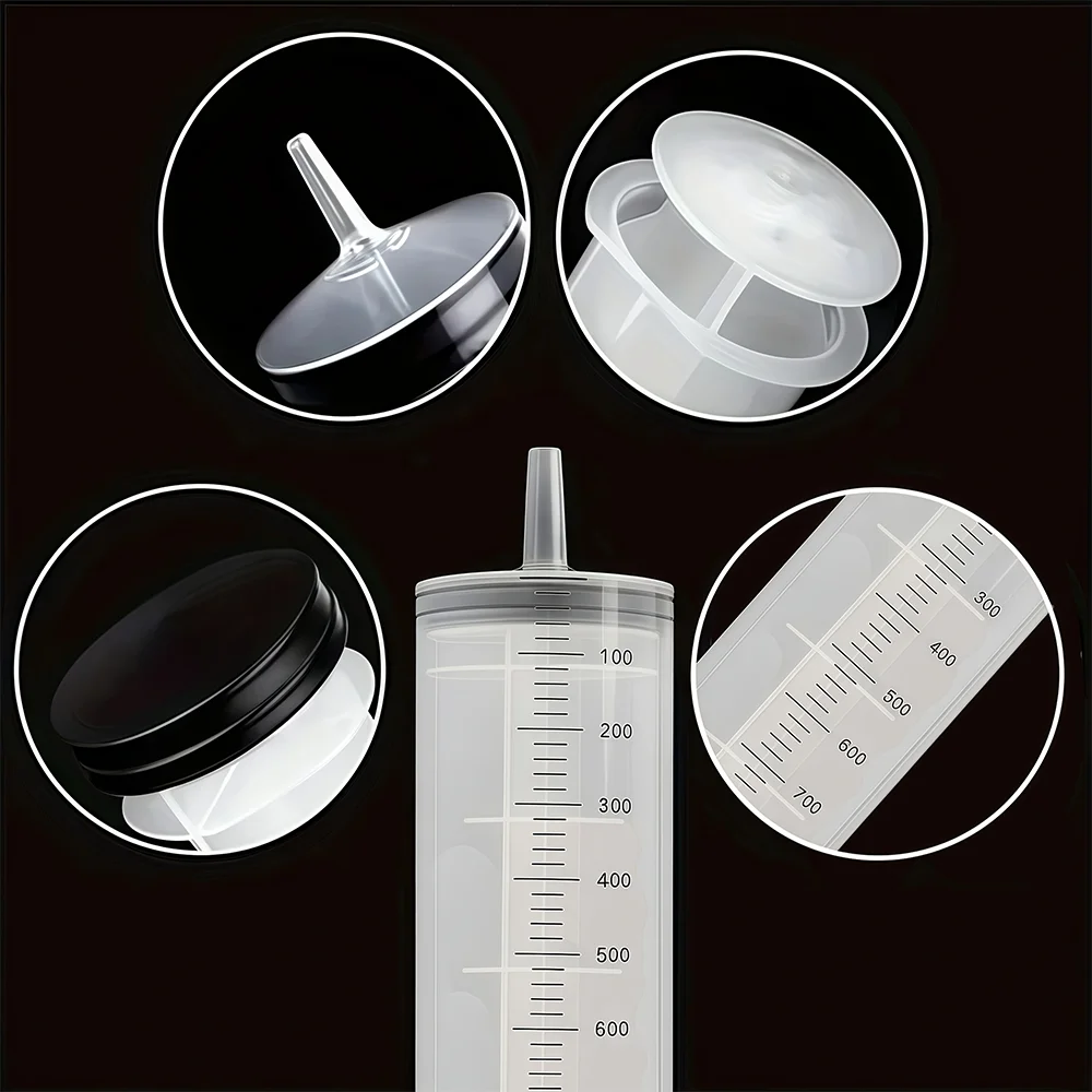 Extra-Large 1000Ml/35Oz Syringe with 1m / 39.3inch Tubes, Hydroponic Measurement Syringe, Disposable Sampler Syringe for Measuring Perfume, Multifunctional for Extracting Perfume, Ink, Lubricants, Animal Water, Etc., Super Large Size