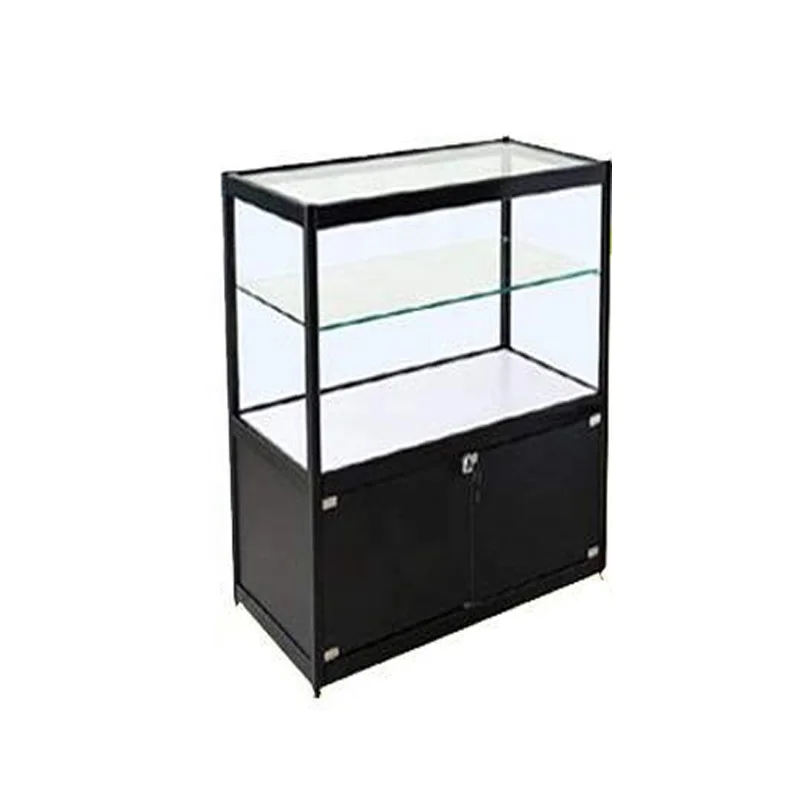 Custom. direct selling tempered glass window jewelry display cabinet aluminum alloy custom jewelry display cabinet