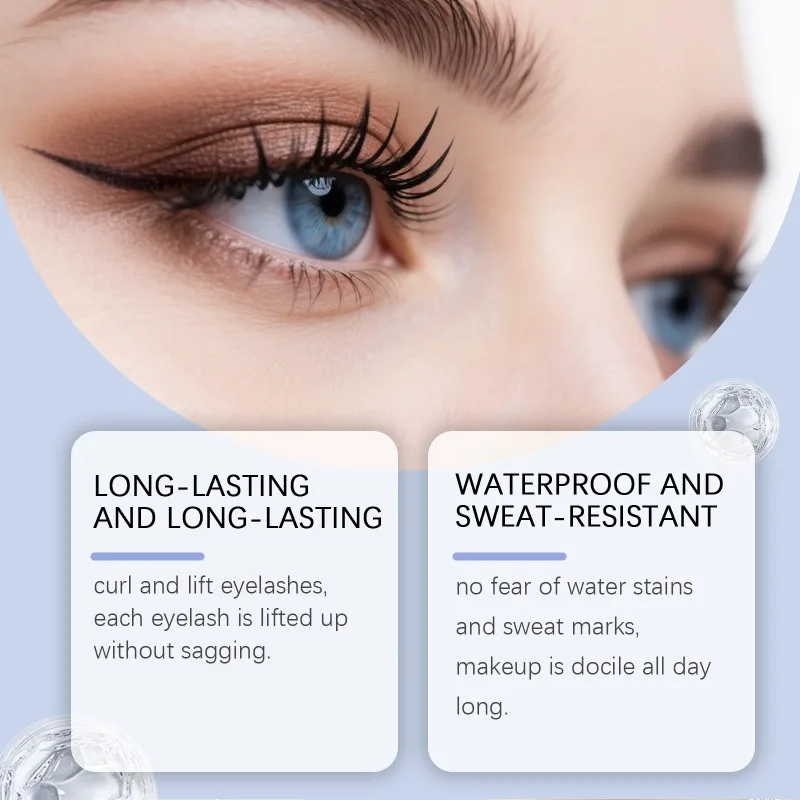 Saison Saison Wasserfeste Wimperntusche, Wimpernkräuselung, dicke, verlängernde, voluminöse Wimpernverlängerungscreme, schweißfestes und wischfestes Make-up