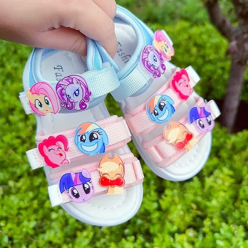 سينامورول بلدي ميلودي أنيمي Kawaii سانريو الأطفال النعال لطيف الكرتون 2025 الصنادل الرياضية أحذية هدايا غير رسمية للأطفال