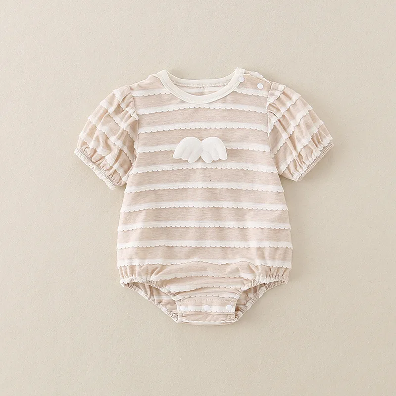

Baby Girl Clothes Newborn Bodysuits Summer Stripe Baby Girl's One Piece Clothes 1st Birthday Princess Climbing Clothing