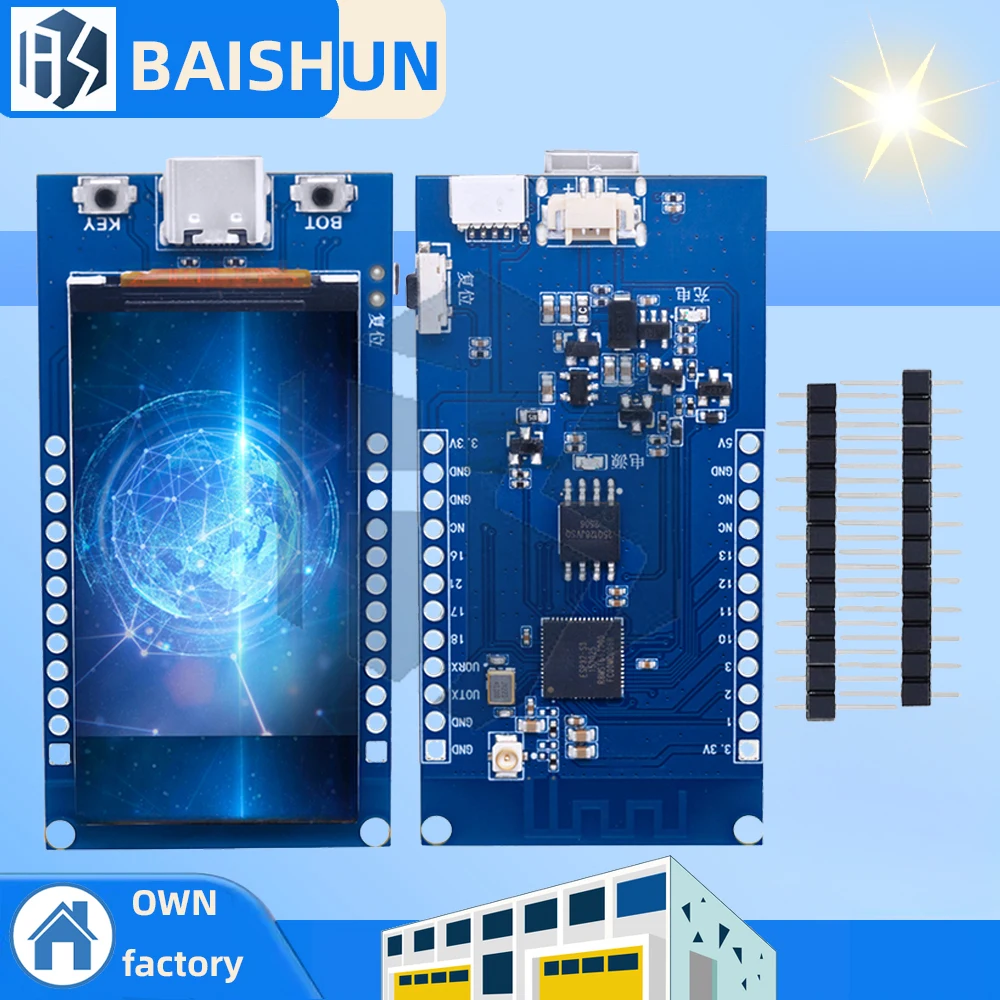 

Плата разработки ESP32-S3 с 1,9-дюймовым ЖК-дисплеем ST7789: Wi-Fi, Bluetooth 5.0 и разрешение 170×320