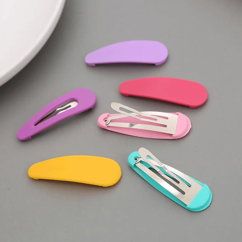 10 teile/satz Snap Haar Clips BB Haarnadel Candy Farbe Metall Barrettes für Kinder Frauen Mädchen Styling Haar Zubehör – Detail 10