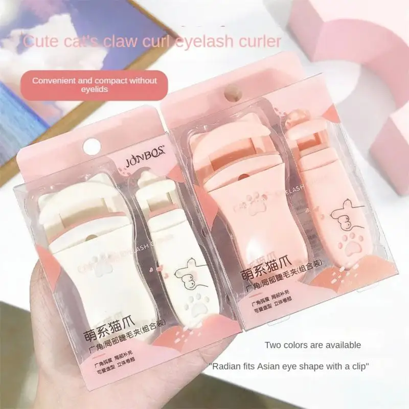 Cat Paw Eyelash Curler ไฟฟ้ามุมกว้างประเภท Lash Curler รวมท้องถิ่นประเภทน่ารักแต่งหน้า Applicator แหนบขนตา