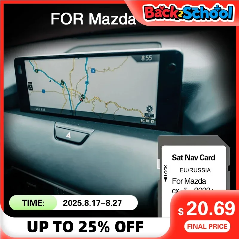 

Tracking Gps Syatem SAT Nav for Mazda CX-60 2022+ Cover Finland Turkey United Kingdom Navigation Memory SD Card