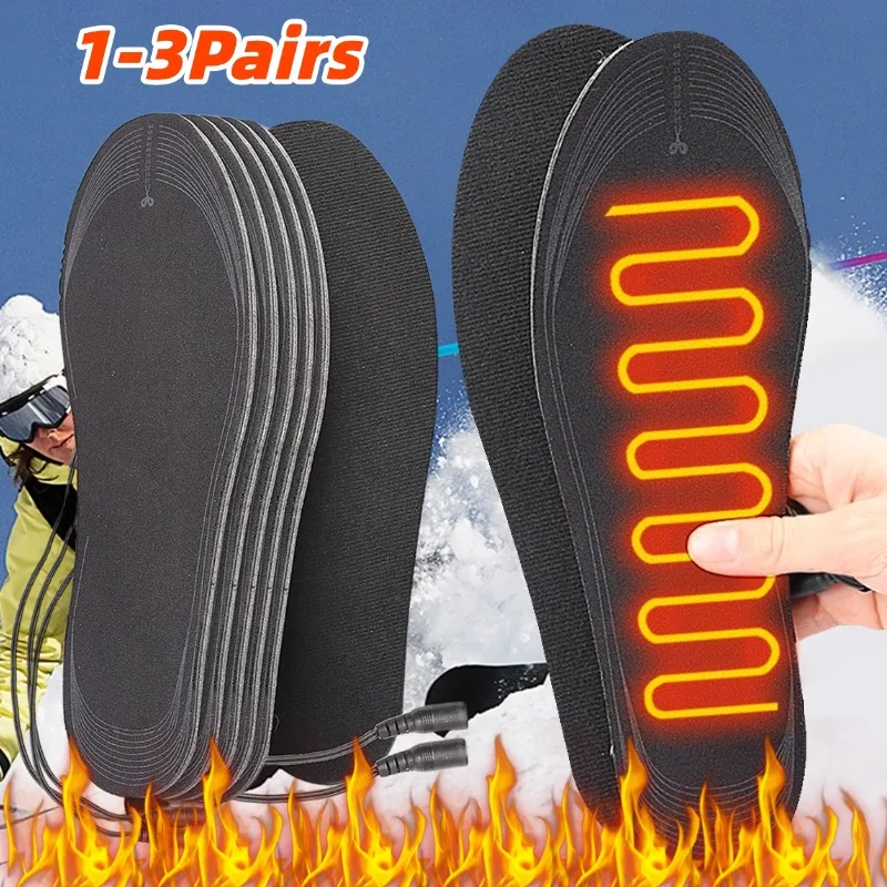 

USB перезаряжаемые стельки с подогревом, сделай сам, режущаяся электрическая грелка для обуви, подушка для мужчин и женщин, уличные, кемпинг, катание на лыжах, зимние грелки для ног