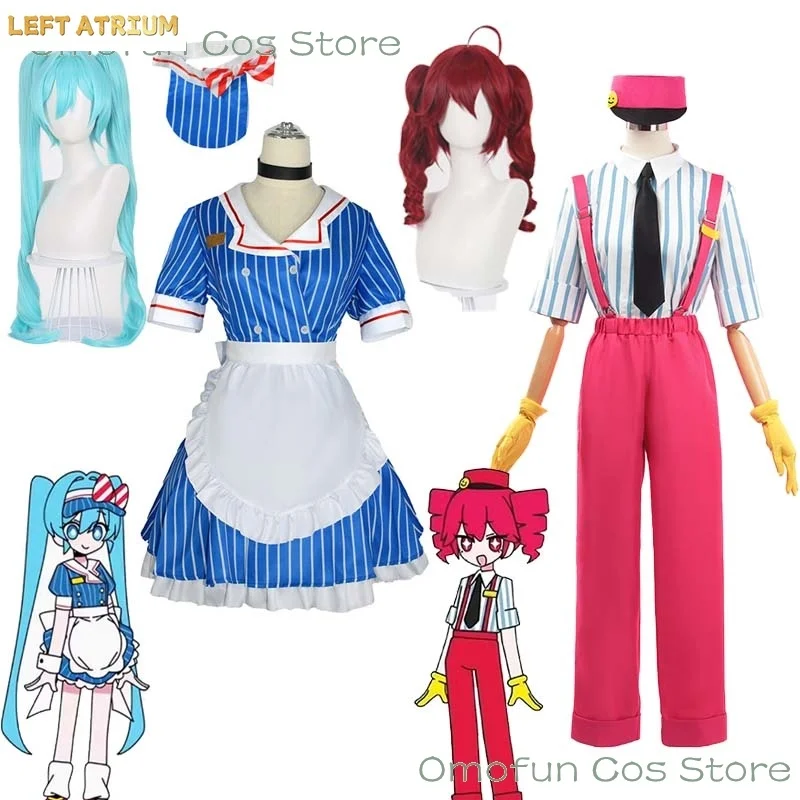 Costume de cosplay TetoMiku Kasane Teto Mesmerizer Vtuber, perruques, tenue, uniforme, vêtements de fête d'Halloween, combinaison, robe de demoiselle d'honneur