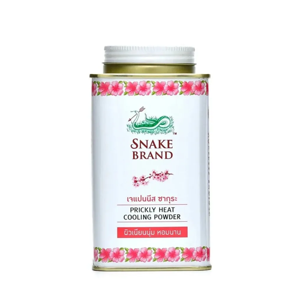 Refreshing Snake Powder Prickly Heat Talcum Cool skin Soothing Baby Talcum Powder Underarm Antiperspirant Cooling Powder