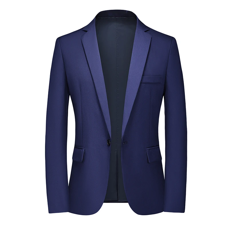 High Quality Men\'s Blazer Slim Fit Solid Color Dress Suit Coat Business Casual Blazer Jacket Coat Wedding for Men Plus Size 5Xl