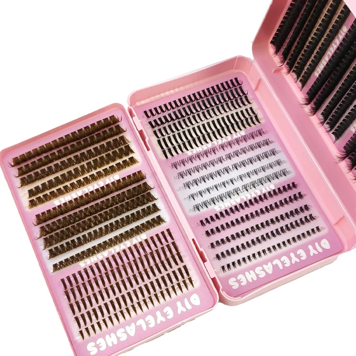 DIY Wimpernbuch Wimpernbüschel 90 Reihen 780 Fächer 10-18 mm Untere Spitze 10-200 Stück Manga-Set Wimpernverlängerungen Einzelwimpern Großhandel – Detail 11