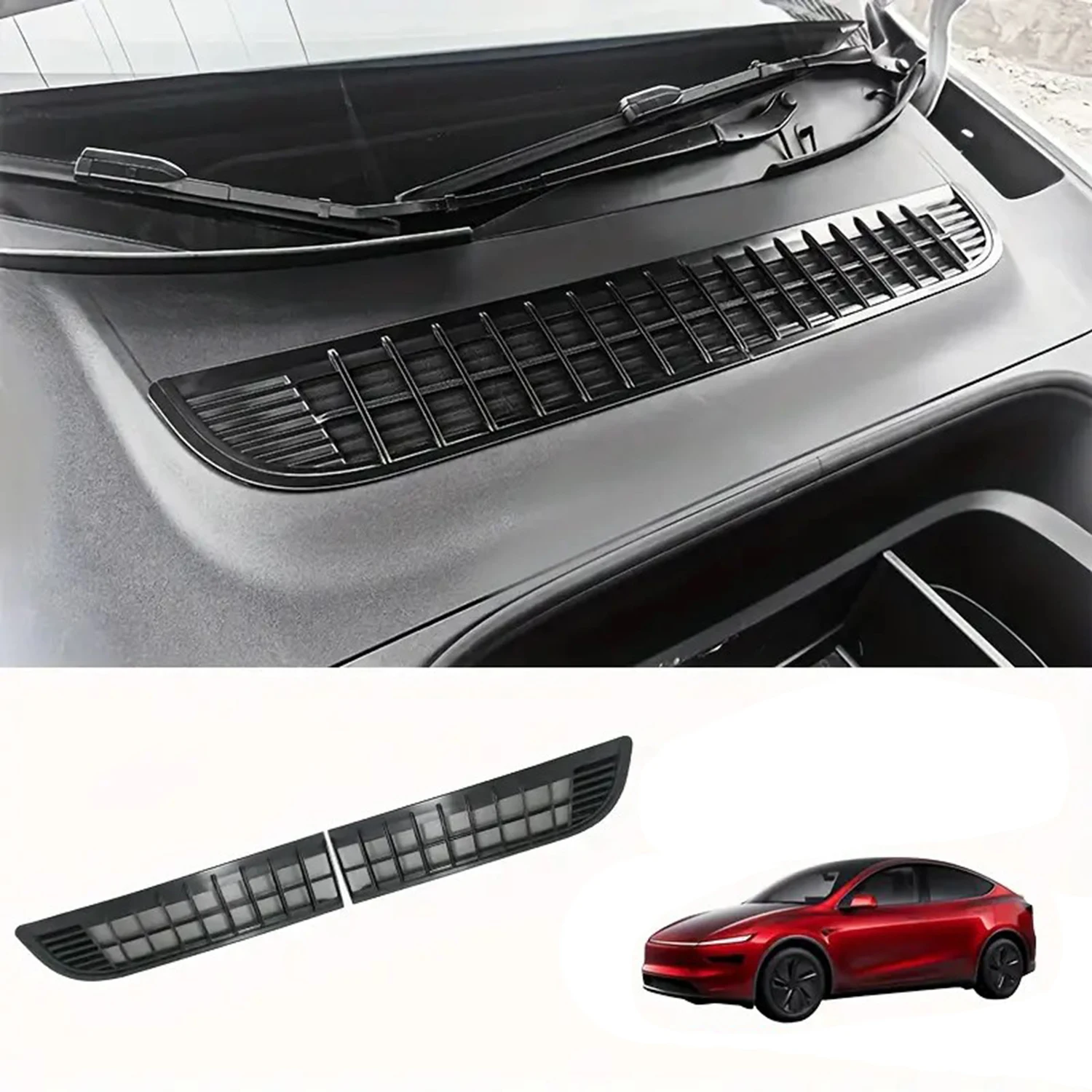 

Suitable for Tesla New Model Y Juniper 2025 insect proof mesh front luggage compartment insect proof and dustproof inner
