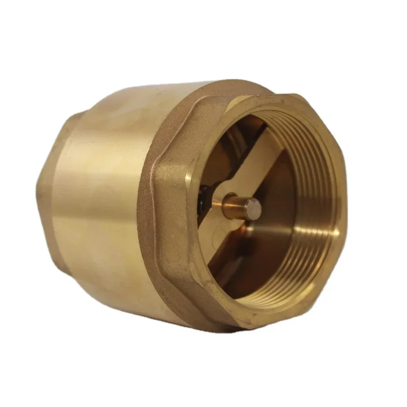 STOCK 1box=3pcs 2inch 50mm Brass vertical check valves with brass core for plumbing system