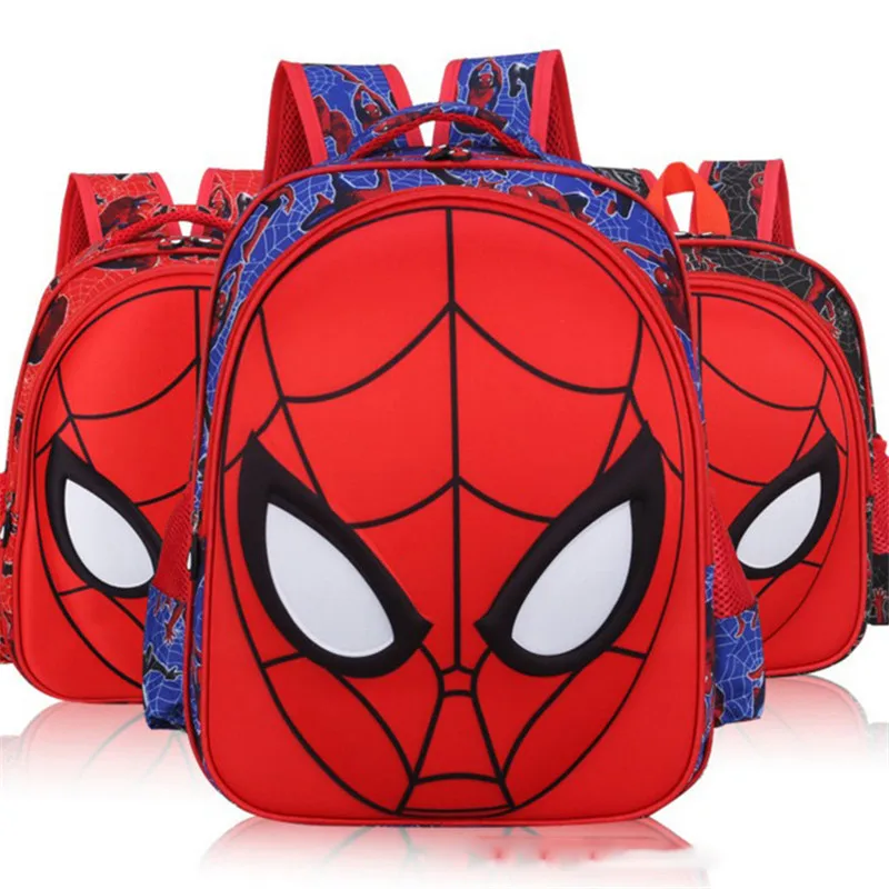 40cm Marvel Shoulder Bags Spider Man for Cartoon Student School Bag Cartoon 3d Stereo Kindergarten Backpack Travel Bags Gifts