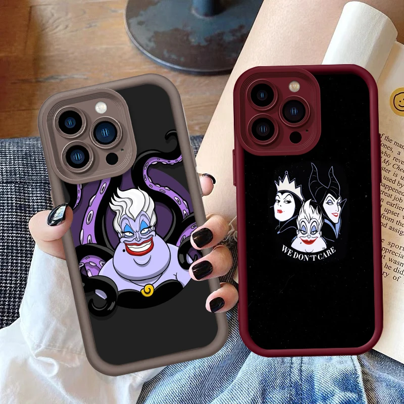 Maleficent Usula Disney Eye Ladder For Apple iPhone 15 14 13 12 11 XS XR X Pro Max Plus Soft Phone Case