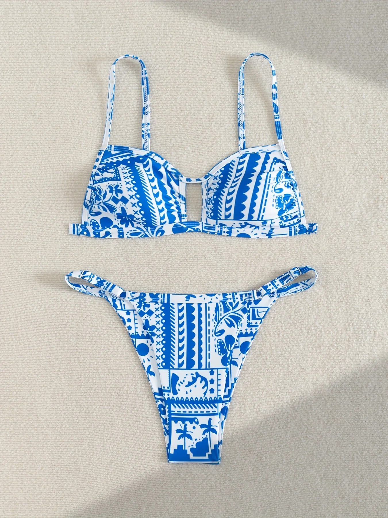 

ZTVitality Print 2 Piece Bikini Set 2025 New Arrival Biquini Push Up Sexy Swimsuit Women's Swimwear Summer Beachwear Brazilian