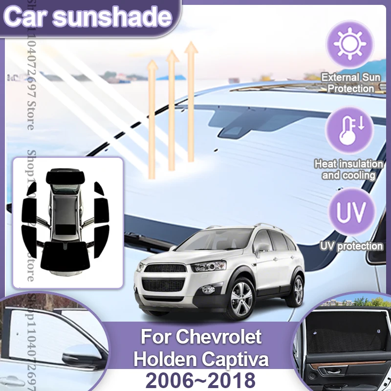 For Chevrolet Holden Captiva C100 C140 2006-2018 2009 2010 2012 Full Coverages Sunshade Retractable Protection Shade Accessories