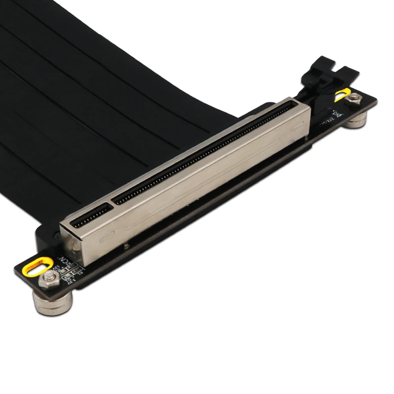 Câble flexible Riser pour GPU, PCI Express 3.0 X16, rallonge résistante à 90 degrés, haute vitesse 8G, LED d'alimentation 3.3V, 12V, coussretours de pied magnétique, 20cm