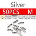 50PCS size M Silver