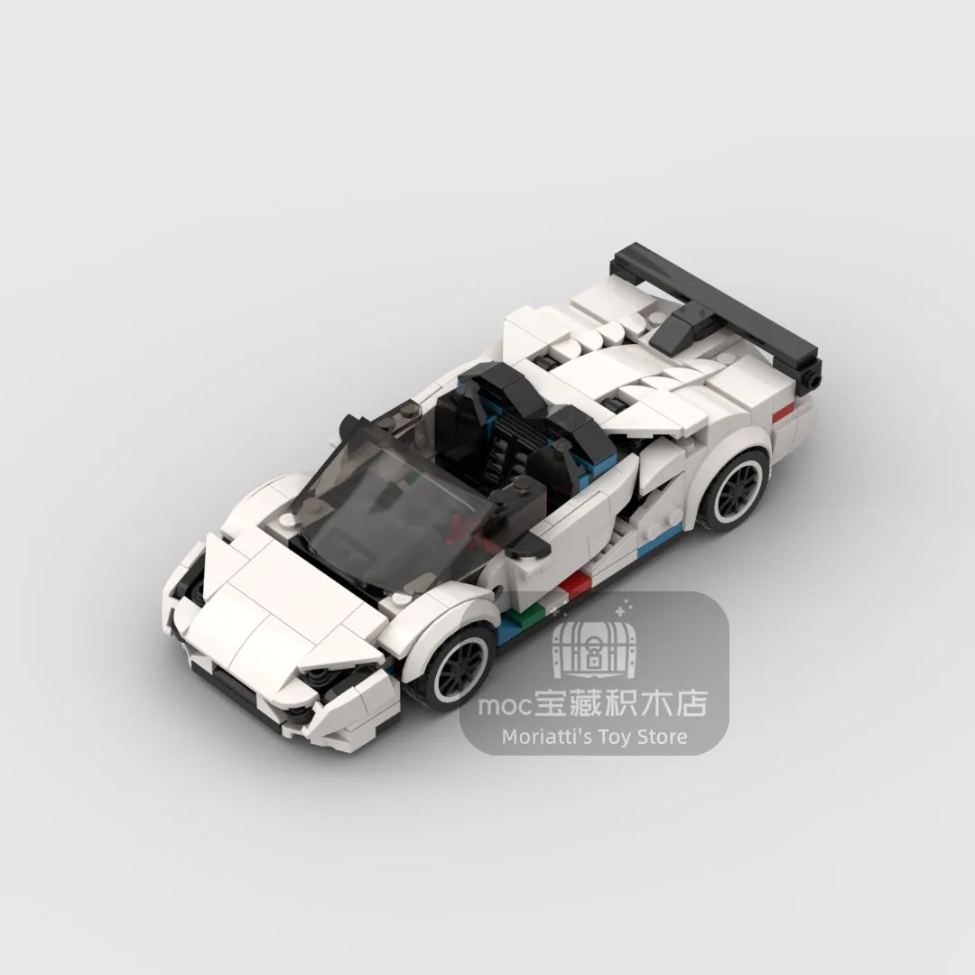 MOC Lambo Aventador SVJ  368pcs racing sports car Vehicle Speed Champion Racer Building Blocks Brick Creative Garage Toys