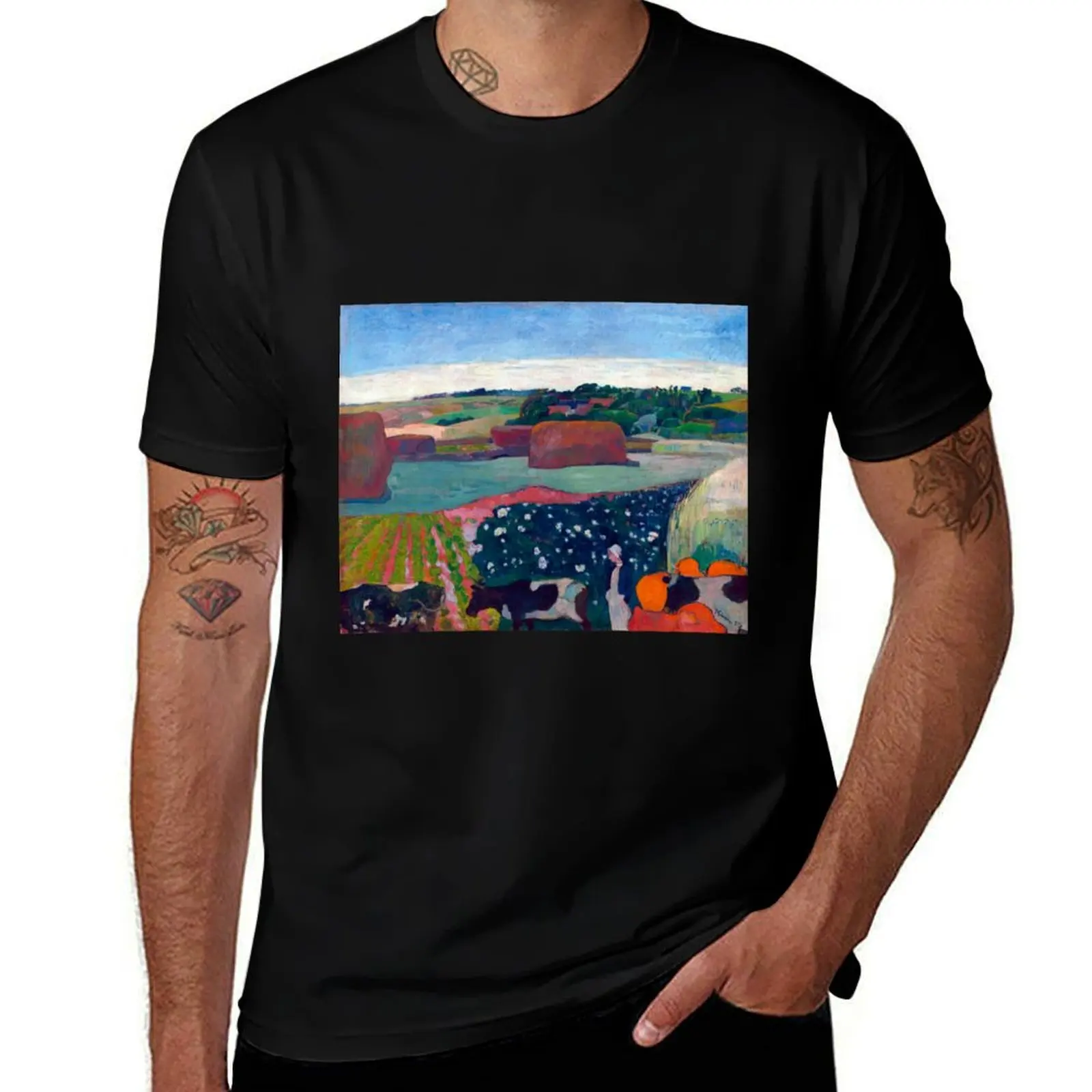 Paul Gaugun Landscape at Le Pouldu T-Shirt Breathable Travel T-Shirt