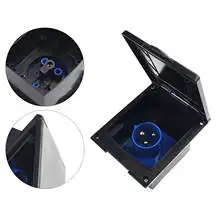 1PC Nero/Bianco Rete 230V 16A Presa a filo per Roulotte Camper Camper Van RV Accessori