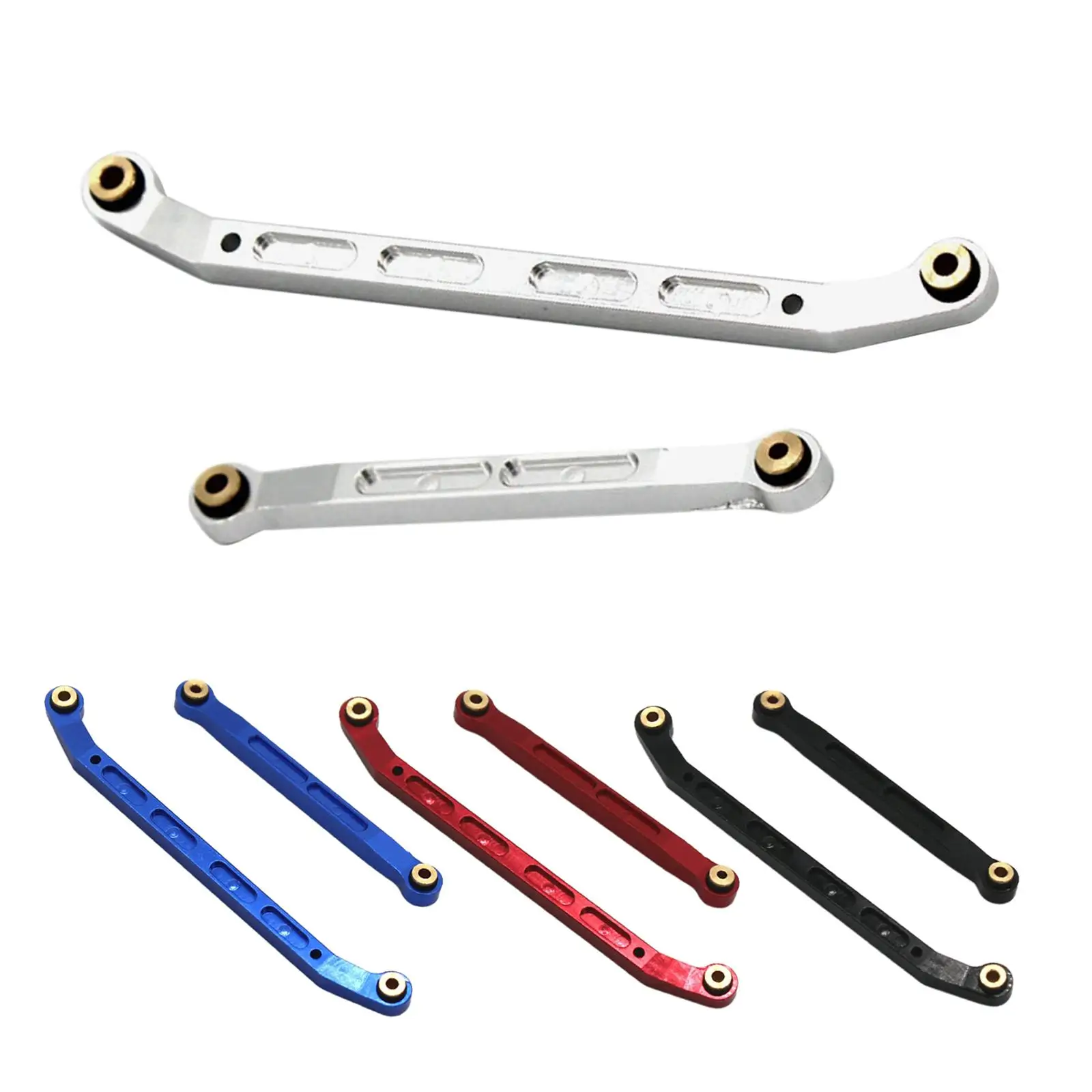 Aluminum Steering Rod Tie Links Linkage High Tightening Link for 1/18 RC Car