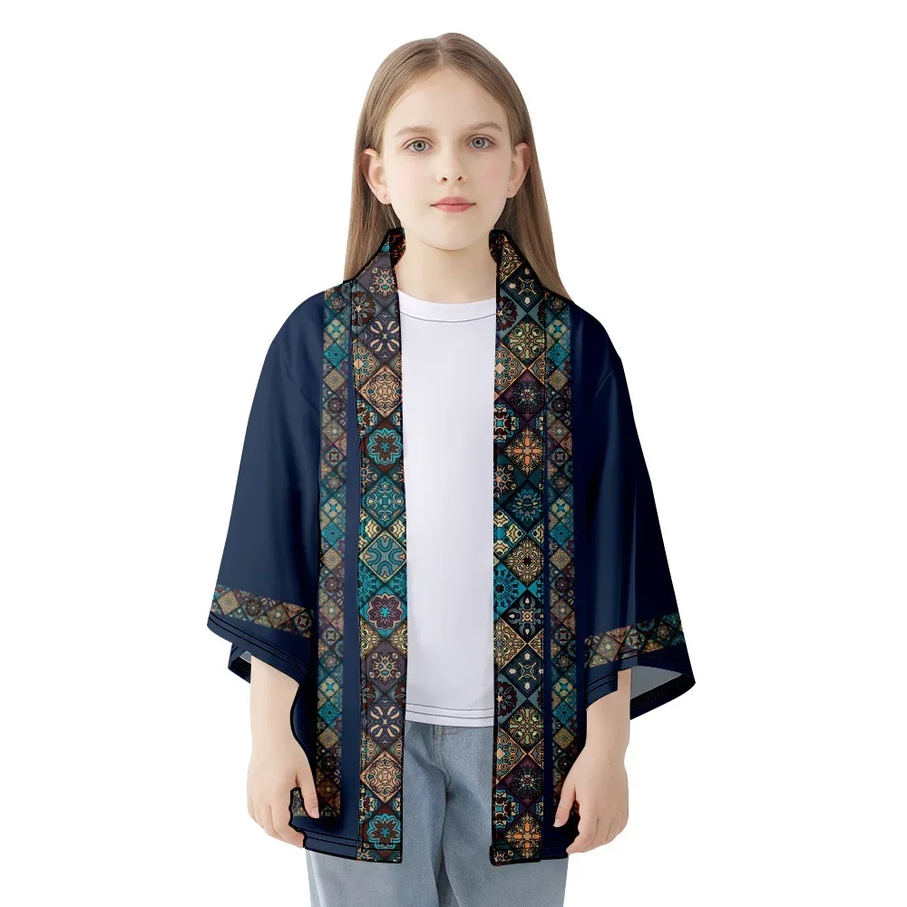 Kimono con stampa tradizionale in stile Vintage 2024 moda uomo donna Cardigan abbigliamento asiatico Summer Beach Yukata Samurai giapponese Haori