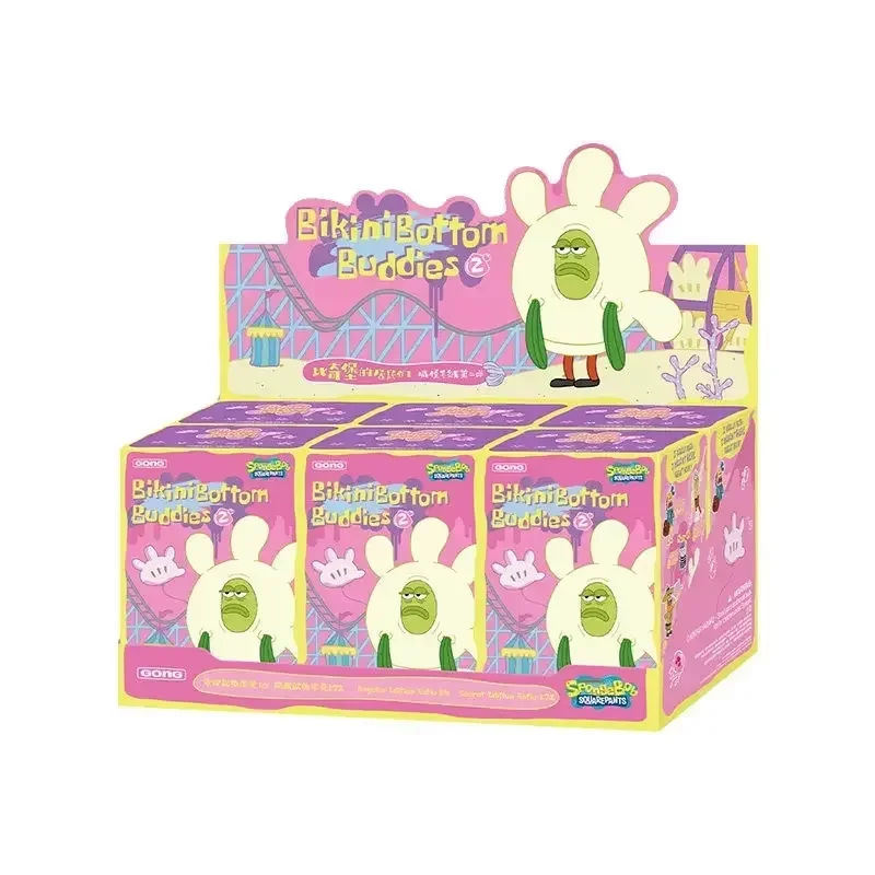 

POP MART Bikini Bottom Buddies Series 2 Blind Box Cute Action Figures - Mystery Model Toy Gift for Birthday Surprise