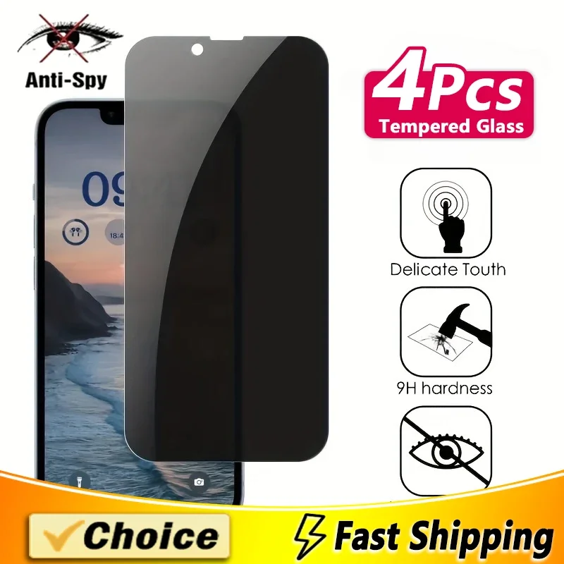 4 шт., Антибликовая стеклянная пленка для экрана, стеклянная пленка, полноэкранное покрытие, подходит для Xiaomo Redmi K30i (5G) K40s K40Pro K50Pro K60e