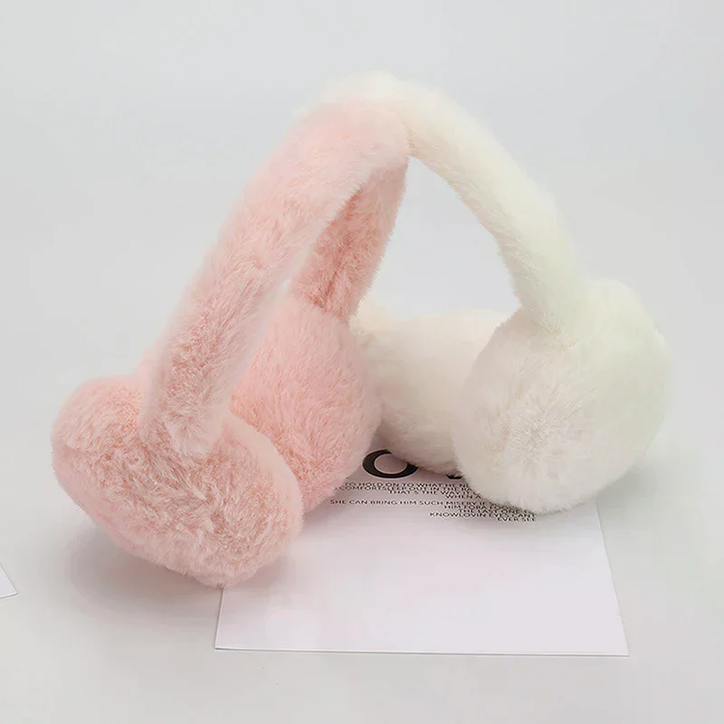 1Pc Soft Plush Ear Warmer Winter Warm Earmuffs Ear Cover Outdoor Cold Protection Ear-Muffs Folding Earflap