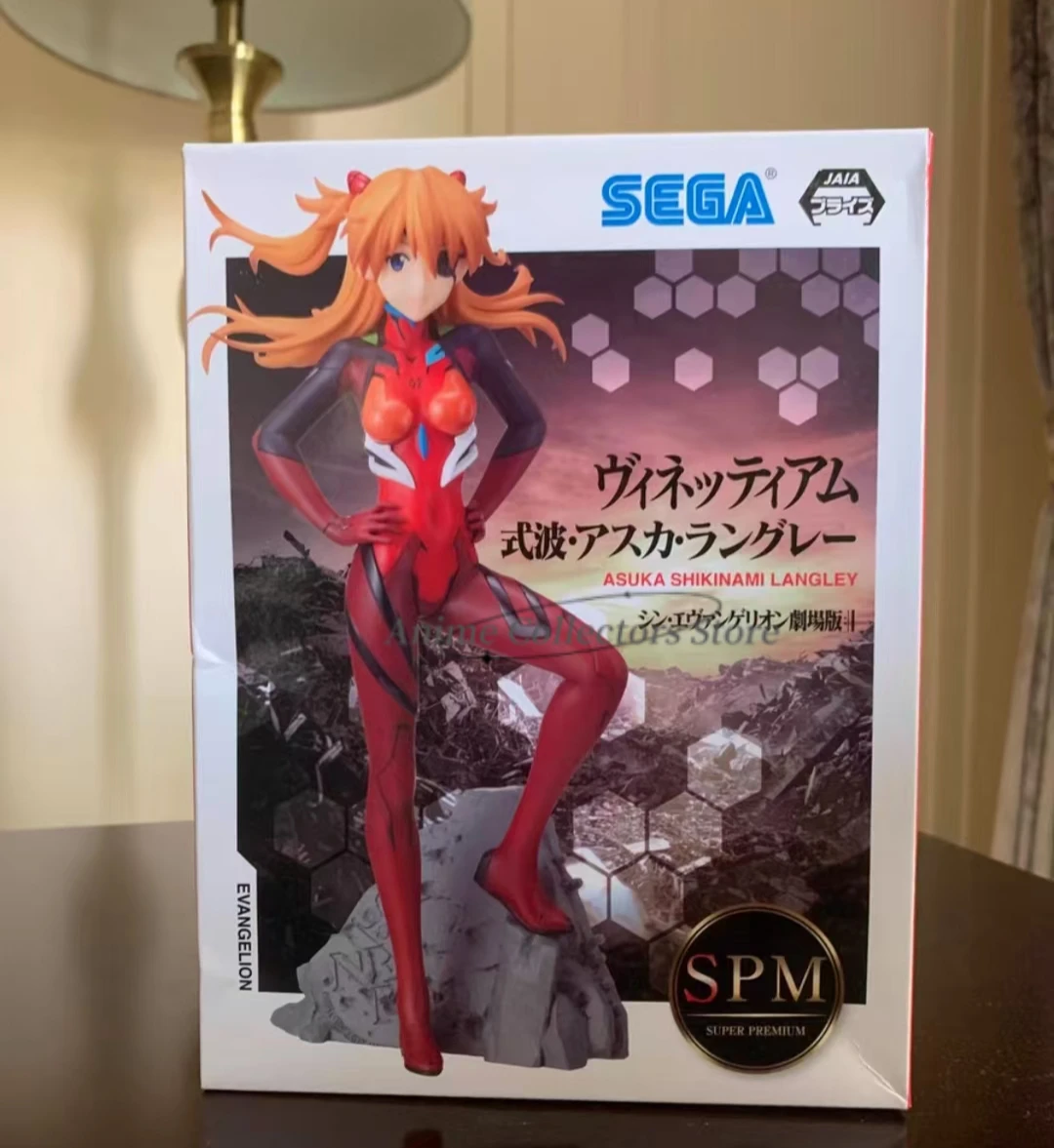 SEGA Original EVANGELION Anime Figure Asuka Langley Soryu Ayanami Rei  Action Figure Toys for Kids Gift Collectible Model Dolls