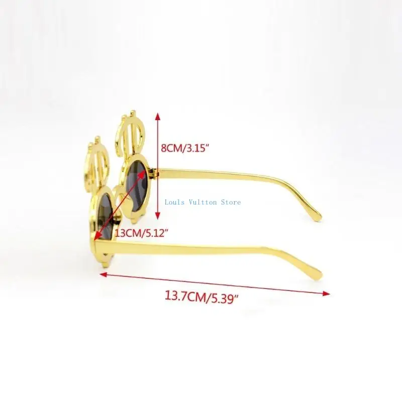 성인과 어린이를위한 L5YB 달러 안경 생일을위한 재미있는 참신 파티 액세서리