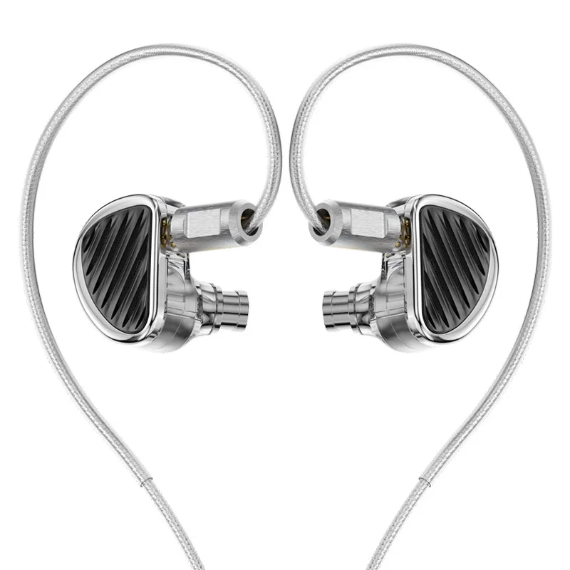 Auriculares intrauditivos con cable, auriculares de unidad mixta de hierro con anillo de ocho unidades