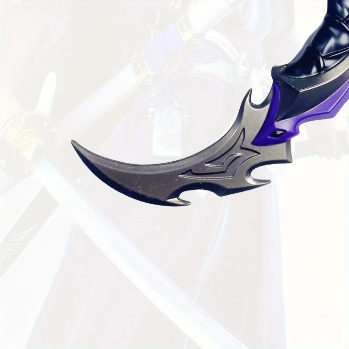 7인치 발로란트 리버 반달 메탈 카타나 검 닌자 나이프 일본식 검 오리지널 사무라이 검 코스프레 소품 장난감