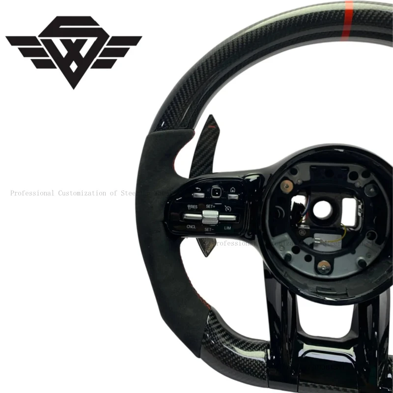 Factory Custom High Grade Real Carbon Fiber Auto Steering Wheel  for Mercedes Benz 223Y W219 W205 809AMG Assembly Luxury Style