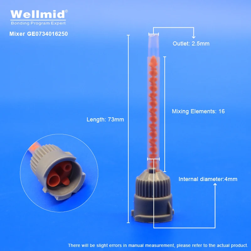 Plastikowy mikser statyczny 30ml 50ml Wkład 4:1 10:1 Okrągły wylot AB Tube Mix Tool ARALDITE AB Glue Precyzyjne dozowanie Końcówka mieszająca