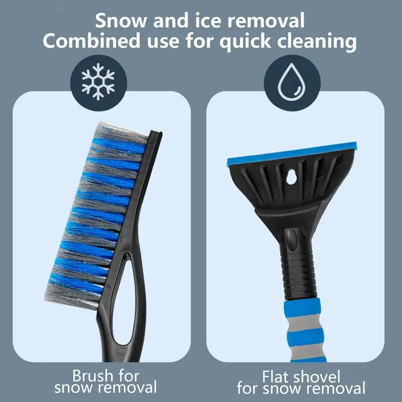 Snow Brush With Ice Scrapers Snow Brush And Detachable Ice Scraper Tough Window Snow Scraper Car Snow Removal Tools For Truck