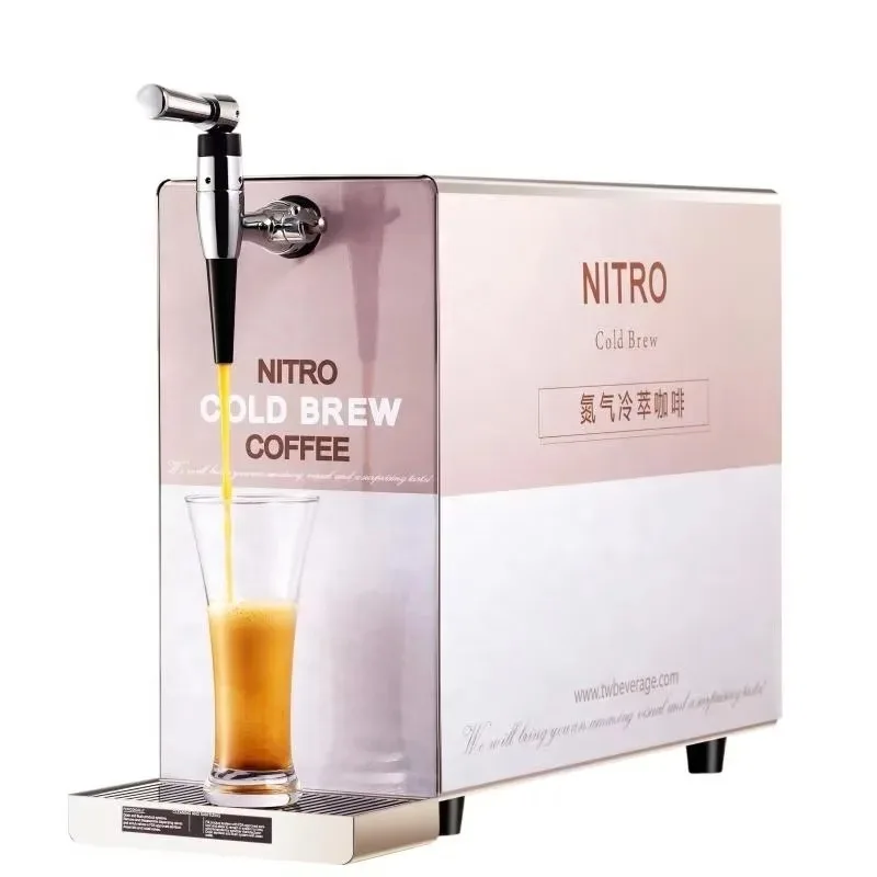 NEW Desk Top Nitro Cold Brew Coffee Dispenser Bag-in-Box for Office Use Stainless Steel Construction Coffee Brewing Equipment