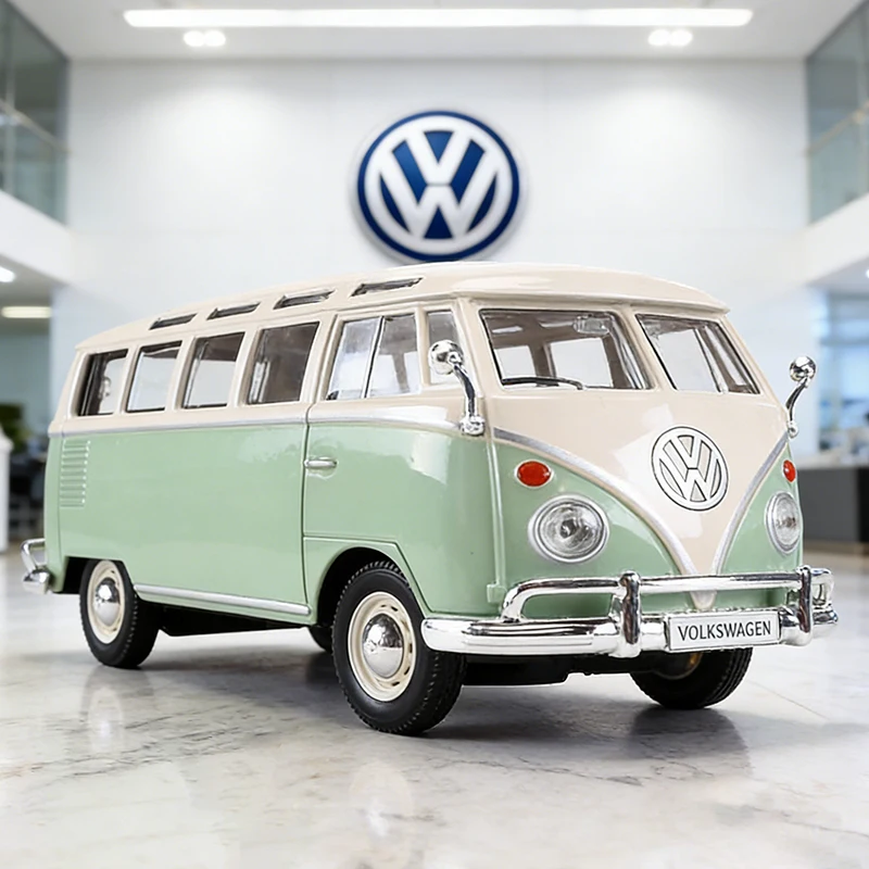 

Maisto 1:25 Volkswagen VAN SAMBA T1 BUS Alloy Car Diecasts & Toy Vehicles Car Model Miniature Scale Model Car Toys For Children