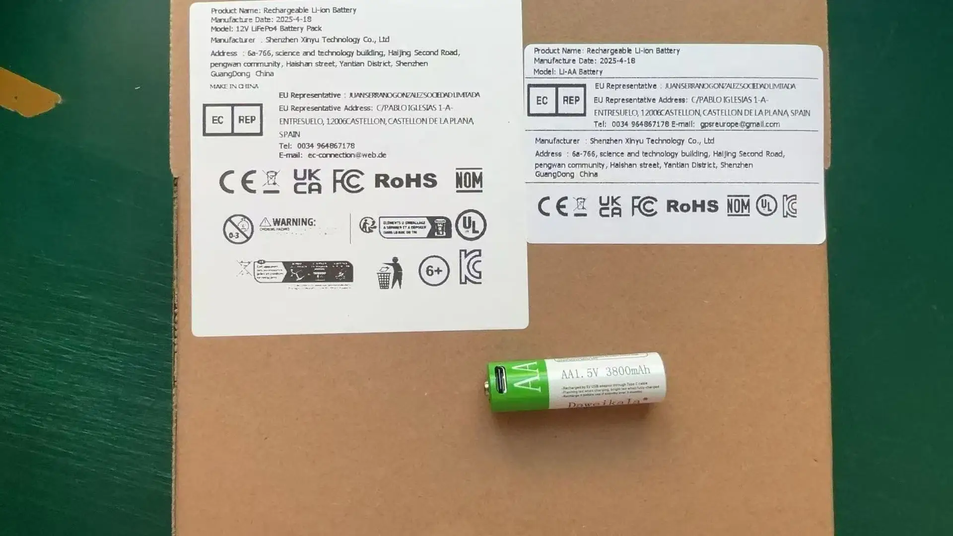 

2025 New 1.5V AA USB Rechargeable Battery 12800 mAh Li-ion Battery for Remote Control Mouse Electric Toy Battery + Type-C Cable
