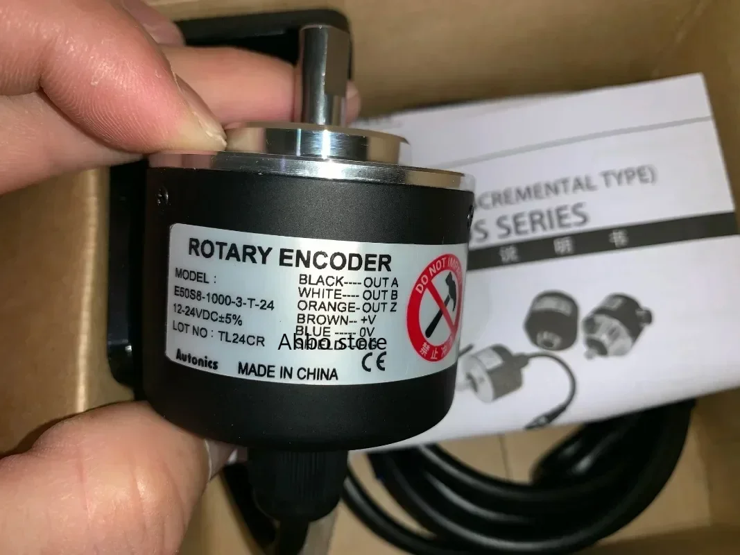 

For Autonics encoder Model: E50S8-1000-3-T-24, voltage: 12-24V