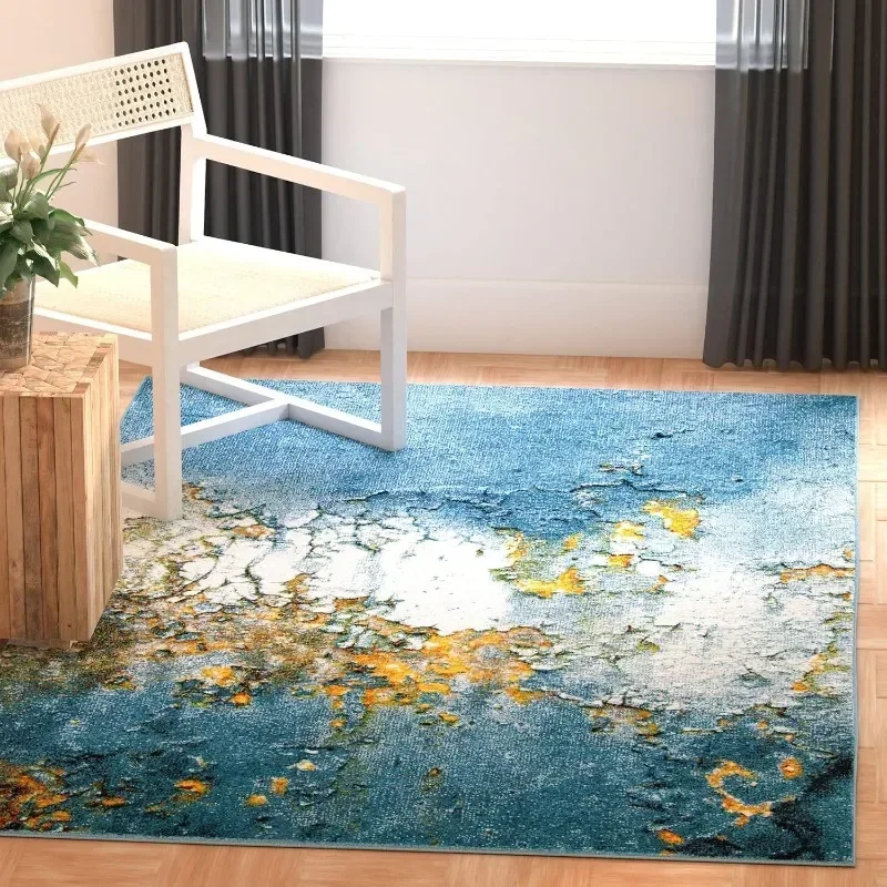 Glacier Collection Area Rug - Modern Abstract Design, Non-Shedding & Easy Care, Ideal for High Traffic Areas in Living Room