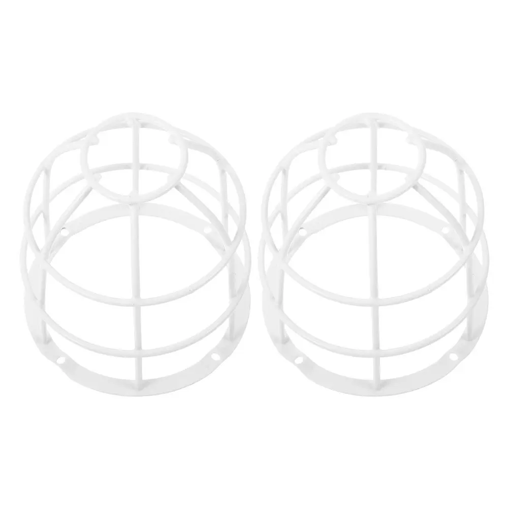 

2pcs Signal Light Shade Frame Stainless Steel Wire Lampshade Frame For Ceiling Lights Explosion Proof Durable Cover Easy