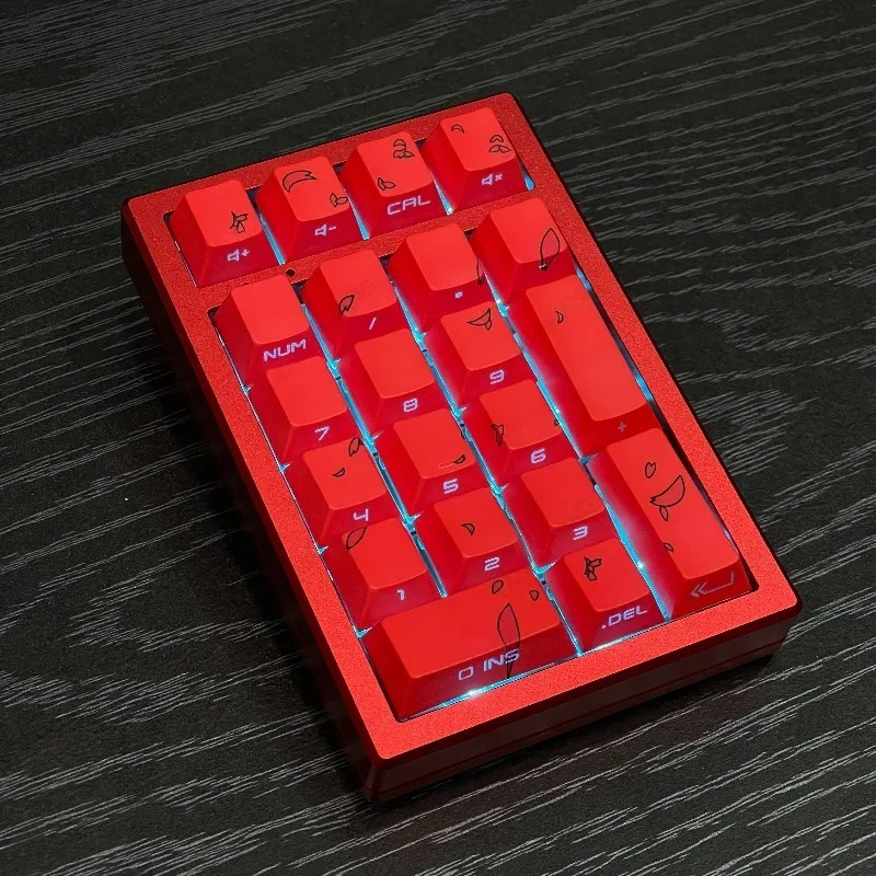 K21MA CNC Metal Custom Mechanical Numeric Pad Triple Mode Bluetooth Wireless Mini Keyboard For Desktop Office Data Input